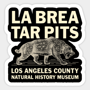 La Brea Tar Pits 2 by Buck Tee Sticker